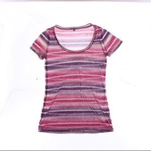 Gap Blouse Top Round Neck Womens Sz S pink Summer